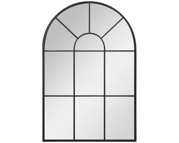 HOMCOM Oglinda Arcuita Moderna pentru Perete, 91x60 cm, Design Fereastra, Ideala pentru Living | Aosom Romania