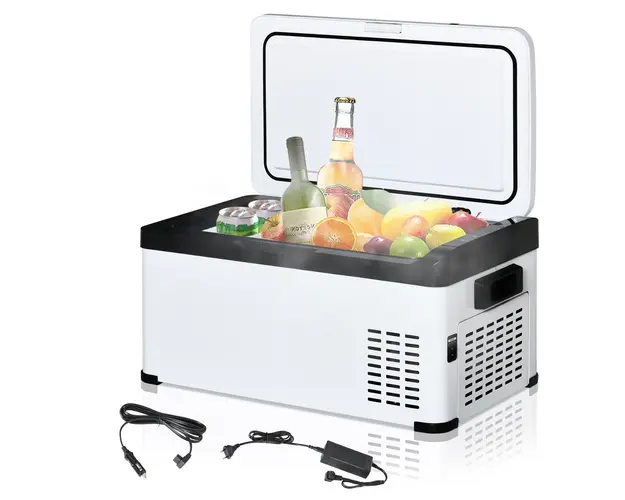 Frigider Portabil Outsunny, Compresor Electric 20L cu Maner si Ecran LCD | Aosom Romania