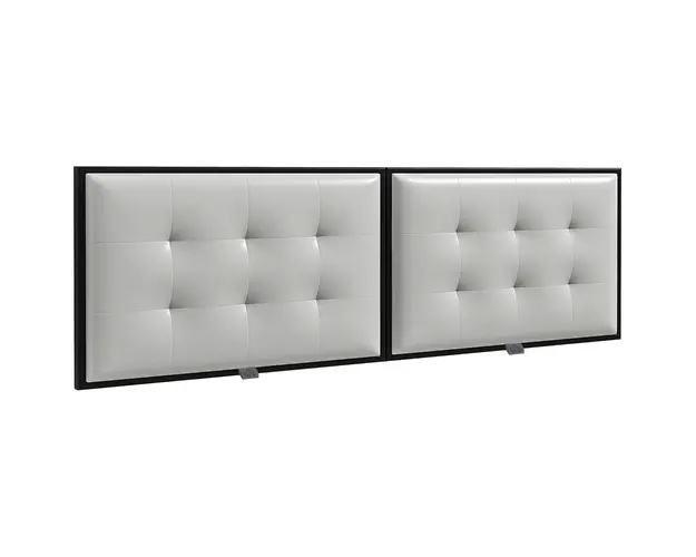 HOMCOM Tablie Tapitata pentru Dormitor cu Panza din Microfibra, Tablie de Pat Montata pe Perete, 180x8x56 cm, Gri Deschis | Aosom Romania