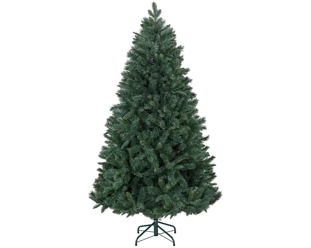 HOMCOM Pom de Craciun Artificial, Brad Realist Pliabil cu Design cu Balamale si Baza Metalica, Ø102x180 cm, Verde | Aosom Romania