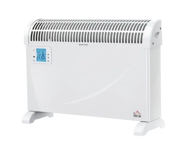 Soba Electrica cu Aeroterma de Perete incalzitor de Podea, Temperatura Reglabila si Timer HOMCOM | Aosom Romania