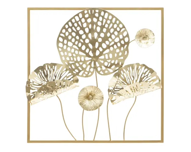 Mauro Ferretti PANOU FIER FLORI AURIU CM 50X5X50