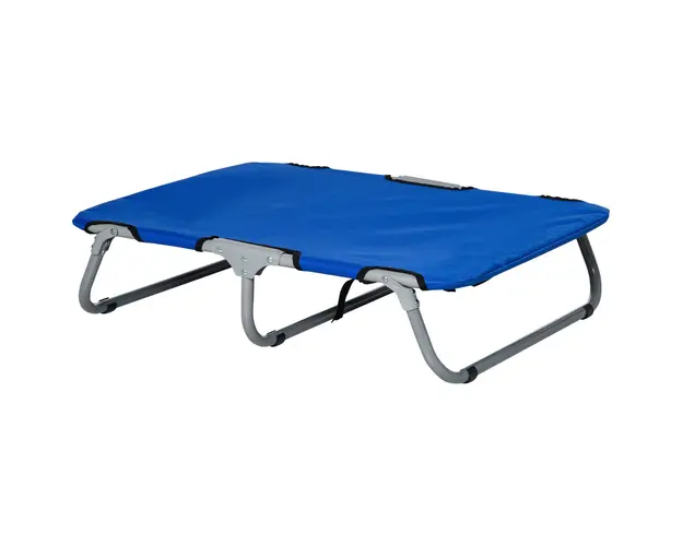 PawHut Saltea Pliabila Confortabila pentru Caini, Usor de Transportat, Albastru, 71x58x18cm | Aosom Romania