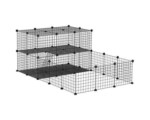PawHut cusca metalica modulara animale mici, 175x105x70cm | Aosom Romania