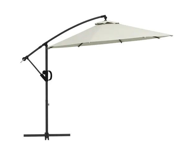 Umbrela de soare 3 (m) in consola cu baza transversala Outsunny | Aosom Romania