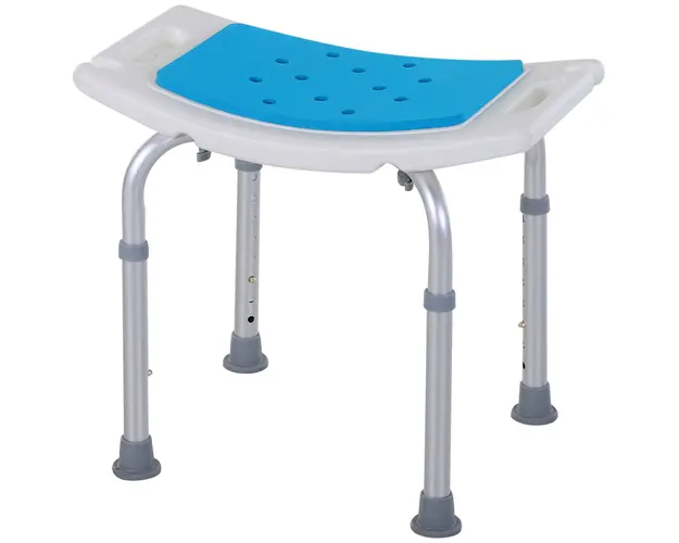 Scaun dus HOMCOM, aluminiu, antiderapant, inaltime reglabila | Aosom Romania