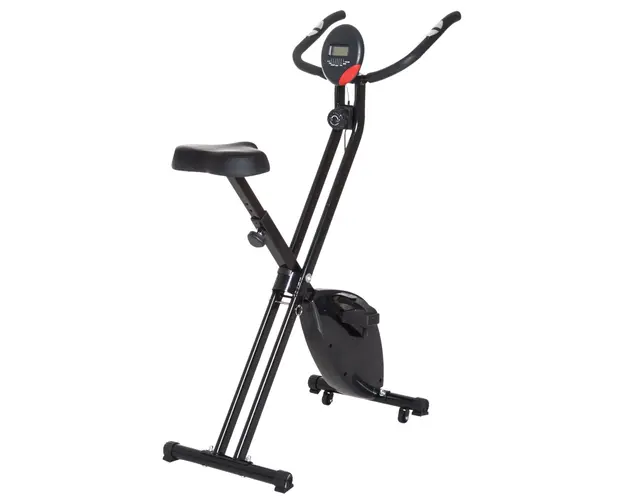 Bicicleta de exercitii pliabila HOMCOM cu afisaj si 8 nivele de rezistenta