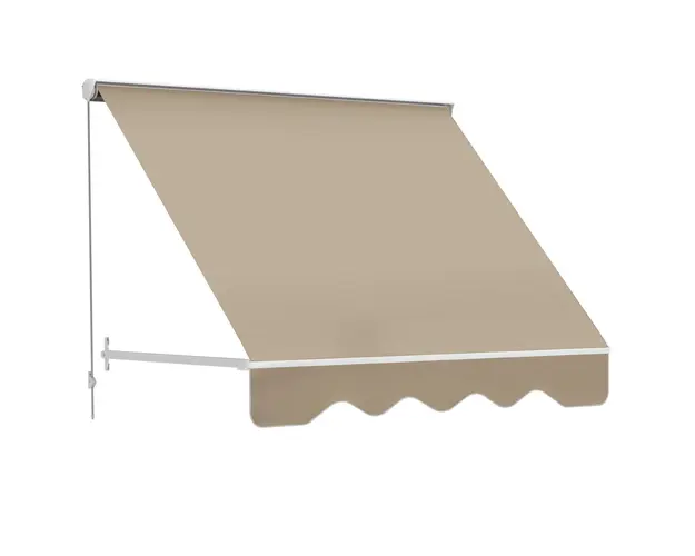 Outsunny Perdea de Soare Rulanta de Perete Bej, 180x70cm | Aosom Romania