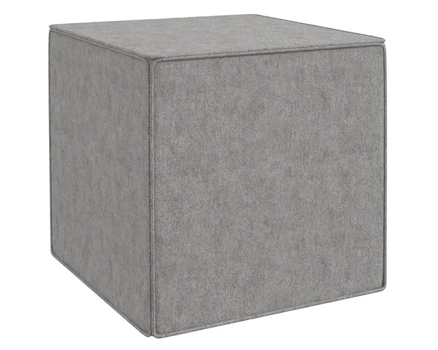 HOMCOM Taburet Patrat 2 in 1 cu Husa Detasabila, Taburet din Material Textil cu Aspect de In, 41x41x41 cm, Gri Deschis | Aosom Romania