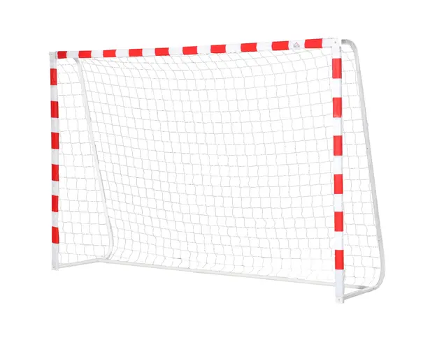 Plasa de Fotbal HOMCOM, Poarta de fotbal si fotbal de teren mic din plastic PE pentru Adulto si Copii, 302x83x201 cm | Aosom RO