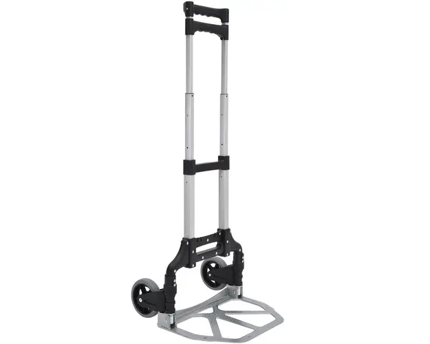 Outsunny Carucior de Transport Greutati din Otel, Pliabil, pentru Bagaje si Utilaje, Negru | Aosom Romania