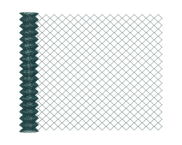 Outsunny Plasa de Imprejmuire din Otel Plastifiat Verde, Ideala pentru Gradini si Spatii Exterioare, 25x1.7m | Aosom Romania