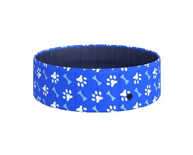 PawHut Piscina de Vara pentru Cainii Mici, Usor de Montat si Curatat, Albastru, 100x30cm | Aosom Romania