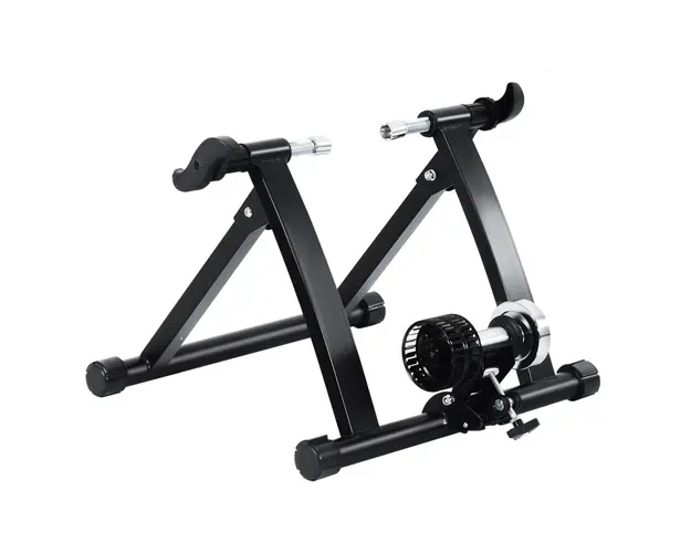 HOMCOM Suport Rola Antrenament Bicicleta, Pliabil, Otel, Usor de Depozitat, Negru 54.5x47.2x39.1cm | Aosom Romania