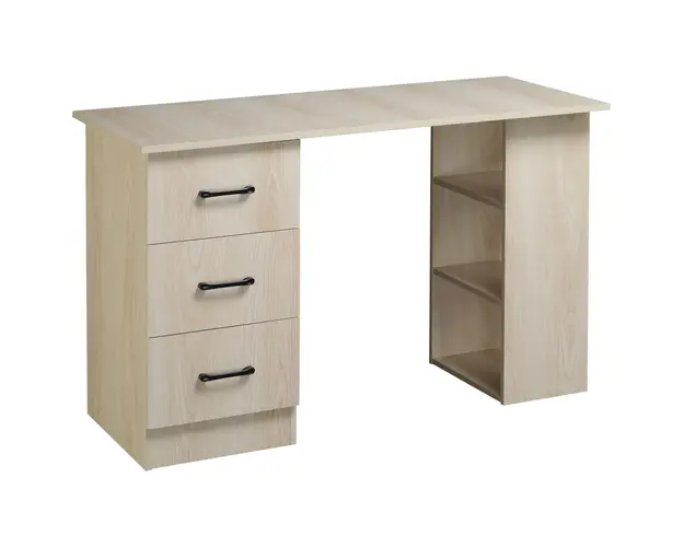 Birou HOMCOM pentru Calculator, cu 3 Sertare si 3 Rafturi, Ideal pentru Acasa si Birou, Lemn, 120x49x72cm | Aosom Romania