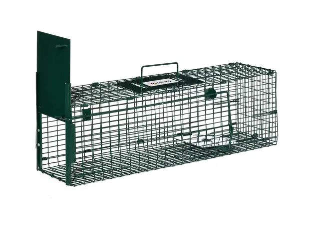 Cusca Capcana pentru Animale cu o Singura Usa Outsunny, Capcana pentru Iepuri, Pisici si Animale Mici, 60x18x20cm | Aosom Romania