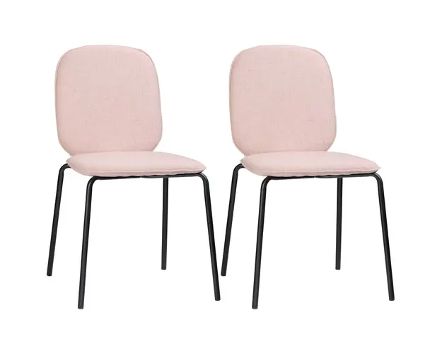 HOMCOM Set de 2 Scaune de Bucatarie Tapitate cu Picioare din Otel Design Modern pentru Dining sau Bucatarie | Aosom Romania