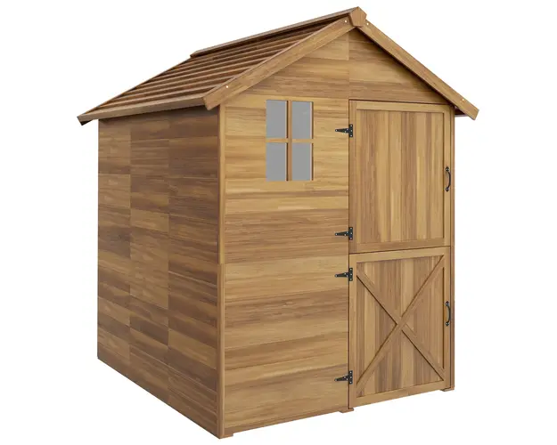 Outsunny Sopron de Lemn pentru Gradina de 6 x 6,5FT | Aosom Romania