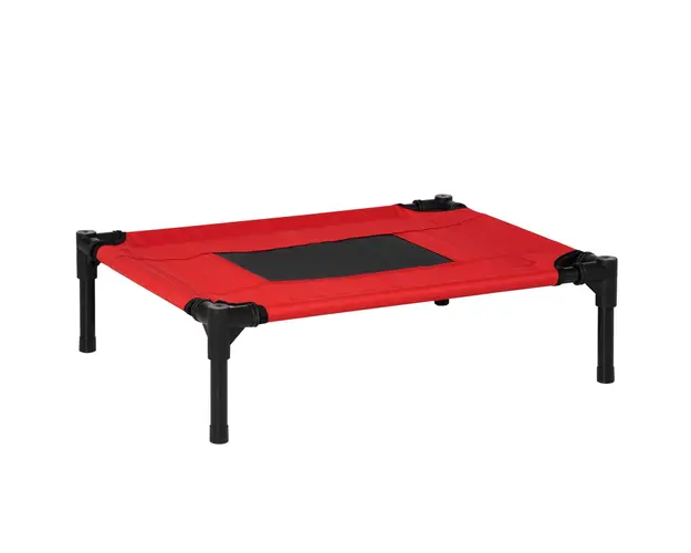 PawHut Sezlong Vara pentru Caini Pana la 11kg, Confortabil si Usor de Curatat, Rosu 64x46x18cm | Aosom Romania