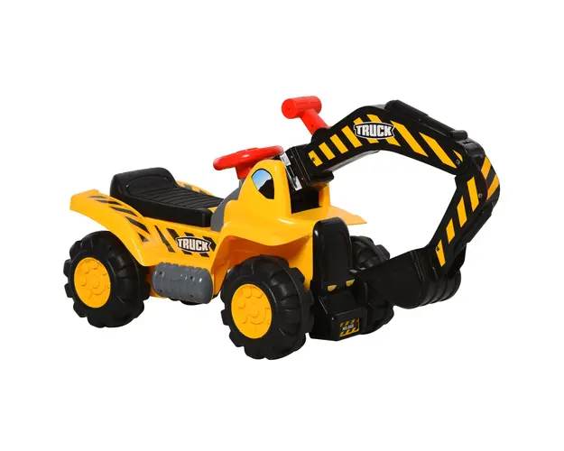 Excavator 4 in 1 HOMCOM, pentru copii 3-8 ani, 98x30x46cm | Aosom Romania
