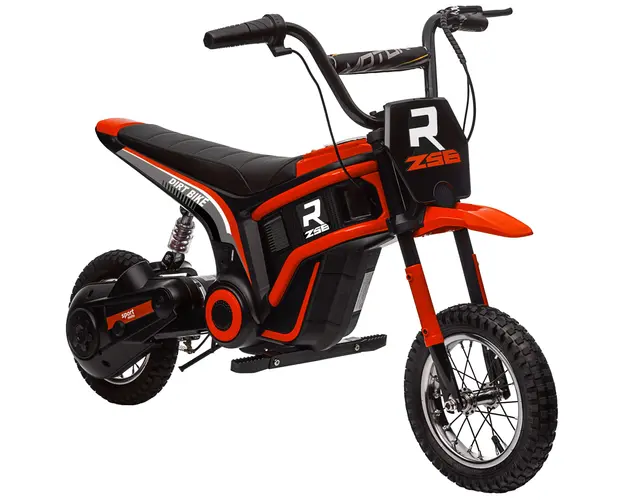HOMCOM Motocicleta Electrica pentru Copii cu Acceleratie Manuala si 2 Viteze, 119x64x76,5 cm, Rosu | Aosom Romania