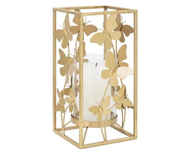 Mauro Ferretti Suport de lumanari fluture glam 14X14X29cm