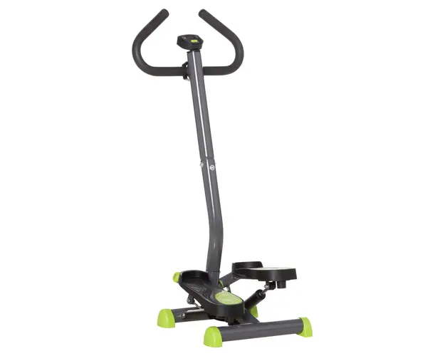 HOMCOM stepper cu maner, monitor LCD, 55x 44 x108cm, gri | Aosom Romania