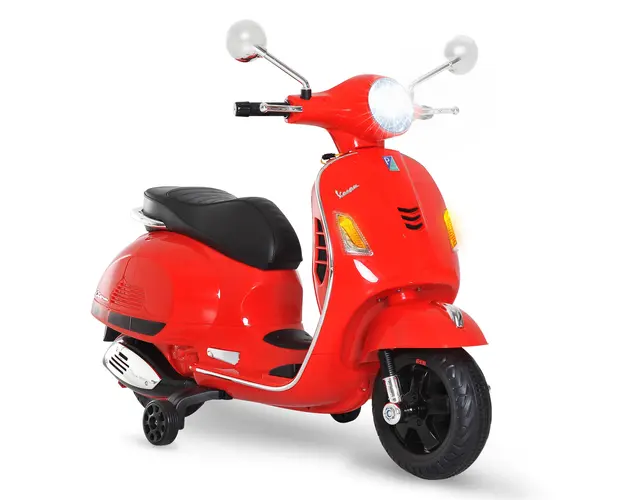 HOMCOM Motocicleta Electrica pentru Copii, 6V cu Muzica, Lumini si Sunete, 102x50,5x75,5 cm, Rosu | Aosom Romania