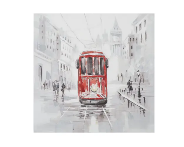 Mauro Ferretti Pictura Pe Panza Tram -A- Cm 80X3X80