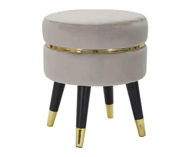 Mauro Ferretti TABURET PARIS GRI/AURIU CM Ø 35X40,5