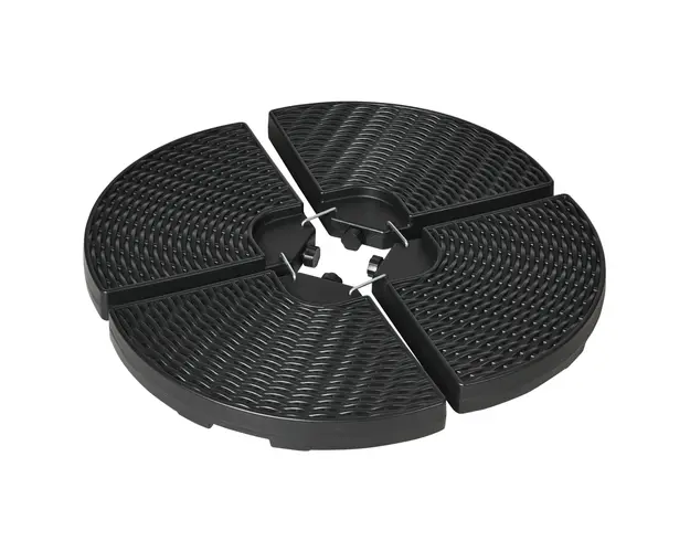 Outsunny Set 4 Greutati Fixare Consola pentru Umbrele de Gradina Tip Banana, Sistem de Prindere Sigur | Aosom Romania