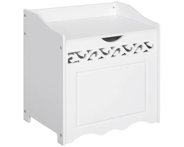 HOMCOM mobilier pentru lenjerii, 55x34x58 cm, alb | Aosom Romania
