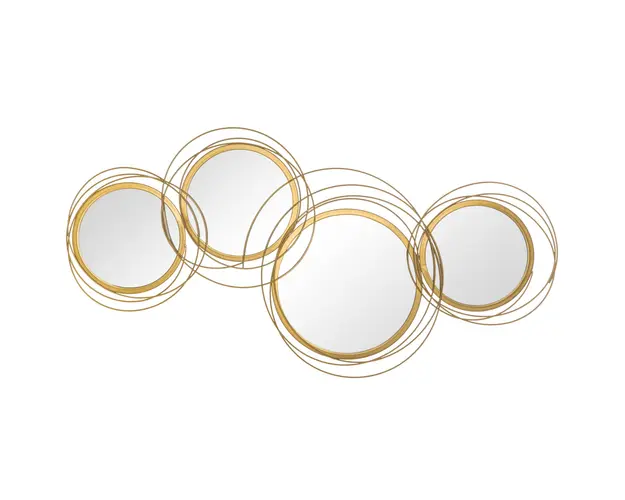 HOMCOM Decoratiune de perete din metal Decor oglinda decorativa moderna Sculpturi de perete | Aosom Romania