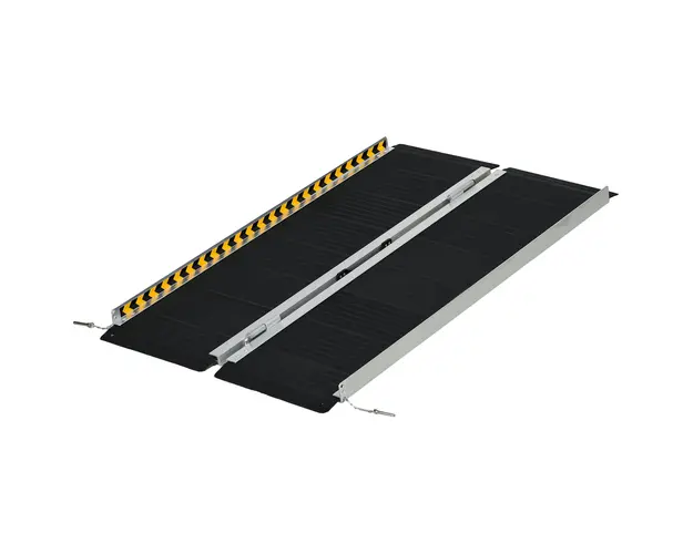 Rampa HOMCOM pentru Scaune cu Rotile, Pliabila, din Aluminiu, Suporta 272KG, 122Lx73l cm | Aosom Romania