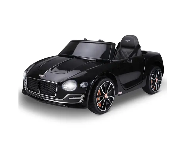 HOMCOM Masina Electrica pentru Copii cu 2 Portiere, Bentley, Conducere manuala sau cu Telecomanda 108x60x43 cm, Negru | Aosom Romania