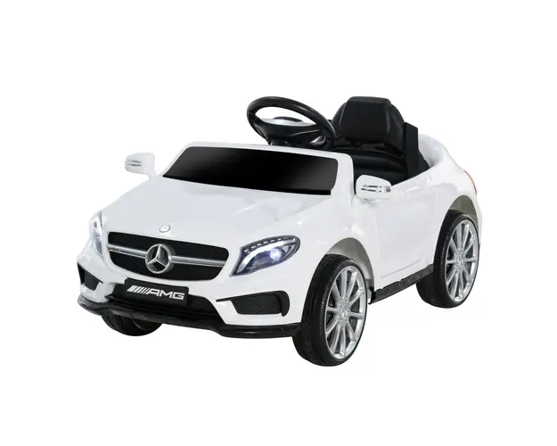 HOMCOM Masina Electrica pentru Copii, Mercedes GLA Electric pentru Copii 3+ ani, cu Telecomanda, Faruri si Muzica, 100x58x46 cm, Alb | Aosom Romania
