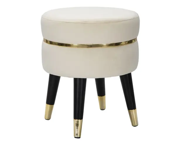 Mauro Ferretti Scaun de bar PARIS Crem/Auriu CM Ø 35X40,5