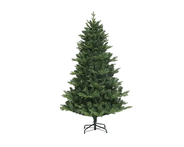 HOMCOM Brad Artificial de Craciun cu 818 Ramuri, Brad de Craciun Realist cu Baza de Otel, Ø105x180 cm, Verde | Aosom Romania