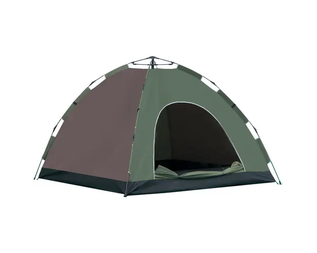 Outsunny Cort Pop-Up Camping 4 Persoane Geanta Transport 210x210x135cm | Aosom Romania