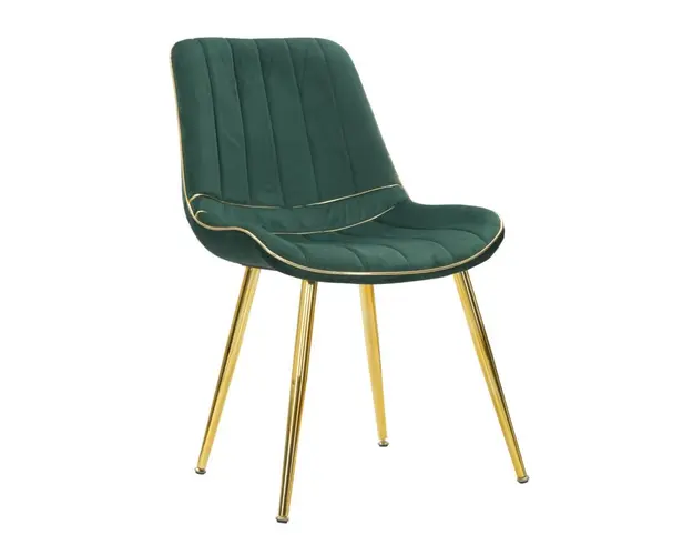 Mauro Ferretti SCAUN PARIS VERDE/AURIU SET 2 BUC CM 51X59X79