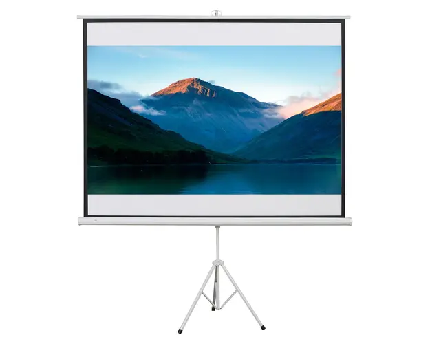 HOMCOM Ecran de Proiectie 100 Inch cu Trepied Inclus, Format 4:3, Usor de Asamblat, Ideal pentru Filme si Prezentari | Aosom Romania