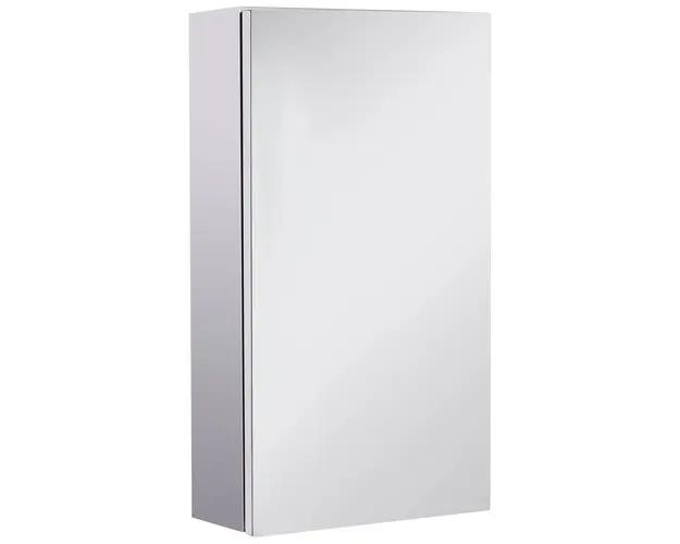 HOMCOM Oglinda de Baie cu Spatiu de Depozitare, Dulap Otel cu 2 Compartimente, 55x14x30 cm | Aosom Romania