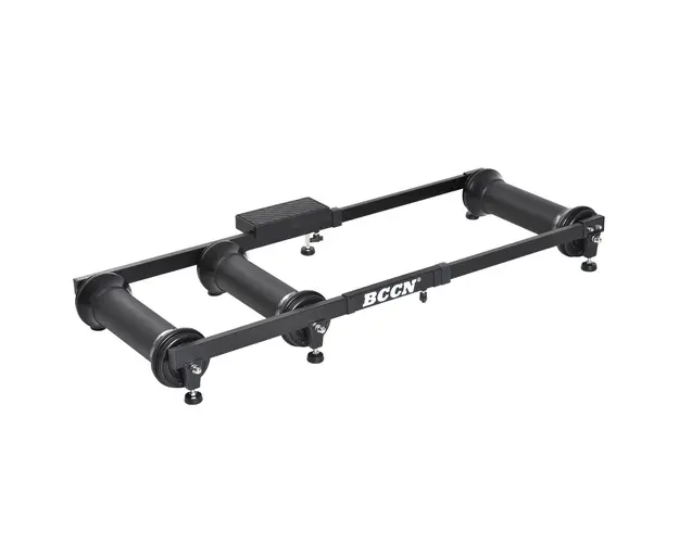 HOMCOM Trainer de Bicicleta Interioara, Suport Antrenament Reglabil, 49x16x82-130cm, Negru | Aosom Romania