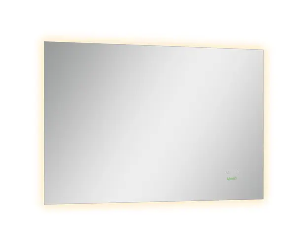 Oglinda Baie LED Kleankin, Dreptunghiulara, Iluminare din Spate, Intrerupator Electric, 60x90 cm | Aosom Romania