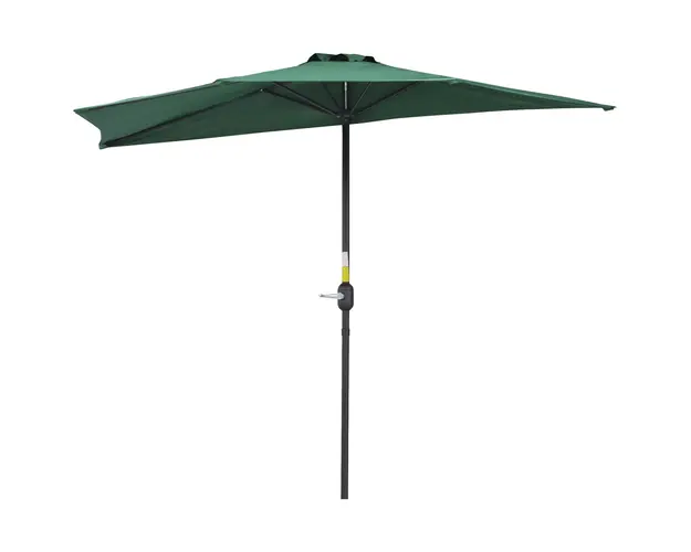 Outsunny Umbrela Semicirculara Impermeabila, Protectie UV, Verde 269x138x236cm | Aosom Romania