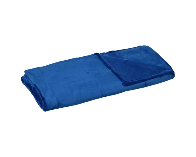 HOMCOM Patura Flanel 330 GSM Reversibila Interior/Exterior 203x152x0.5 cm, Albastru Inchis | Aosom Romania