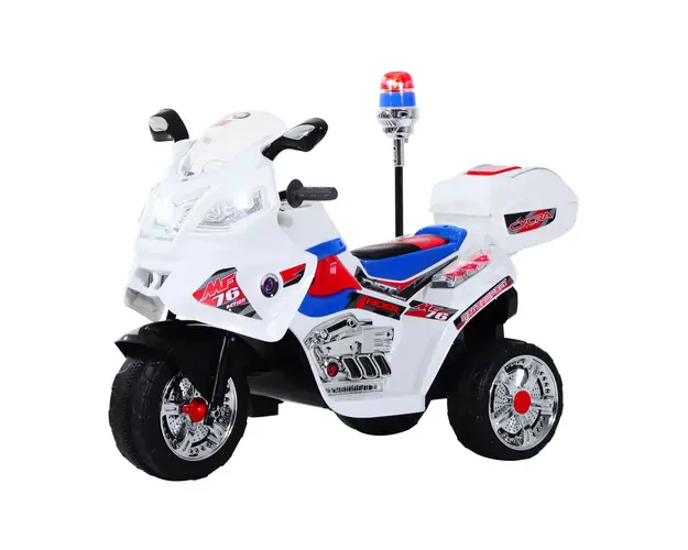 HOMCOM Motoreta Electrica 3 Roti pentru Copii cu Efecte Sonore si Luminoase, Include Muzica, 112x51x72.5cm | Aosom Romania