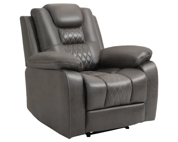 HOMCOM Fotoliu Recliner Maro cu Suport pentru Picioare si Umplutura Suplimentara din Microfibra pentru Relaxare | Aosom Romania