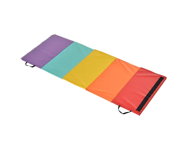 HOMCOM Mat Fitness pentru Sala si Acasa 5 Panouri Pliabile 195x76x3cm