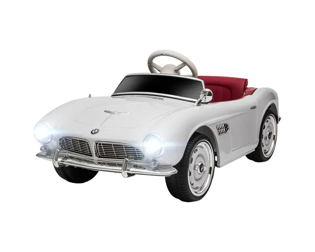 Masinuta Electrica pentru Copii BMW Licentiata Baterie Telecomanda 3 Viteze Suspensie Lumini Claxon MP3 Alb | Aosom Romania